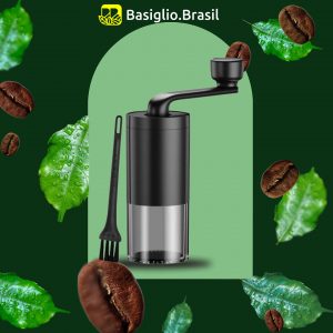 Moedor de café manual com ajuste de moagem compacta